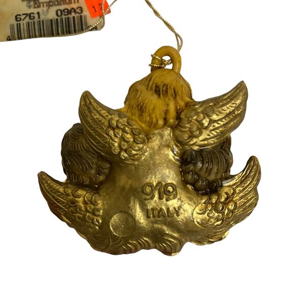 Vintage 90's Simonetti Fontanini Three Angels Cherub Ornament Italy - Picture 2 of 3